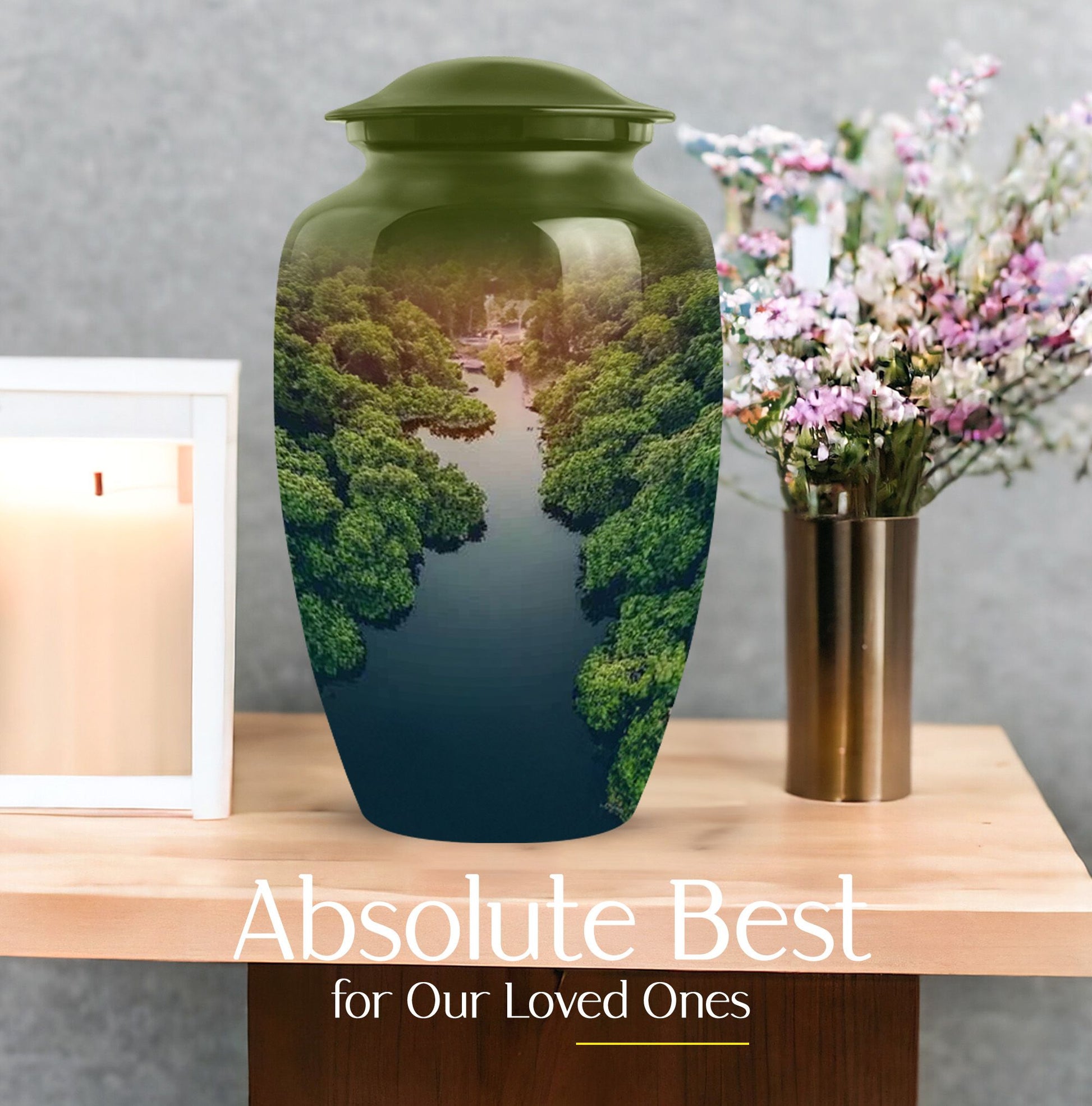 Unique Memorial River Cremation Urn for Human Ashes