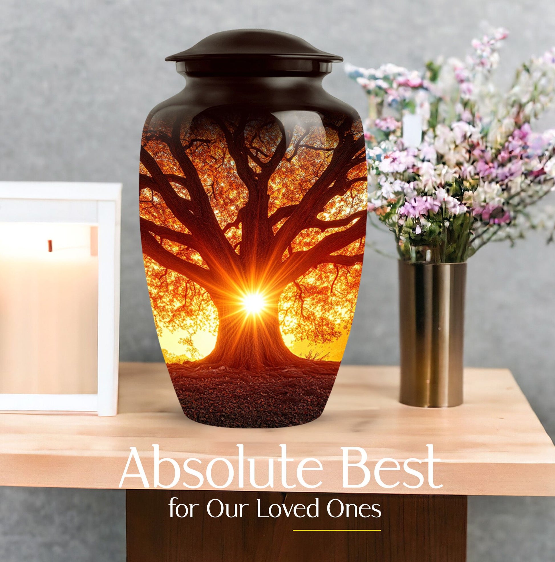 Tree of Life Decorative Cremation Urn for Ashes