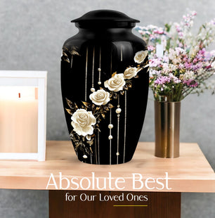 Rose Large Cremation Container for Adult Human Remains