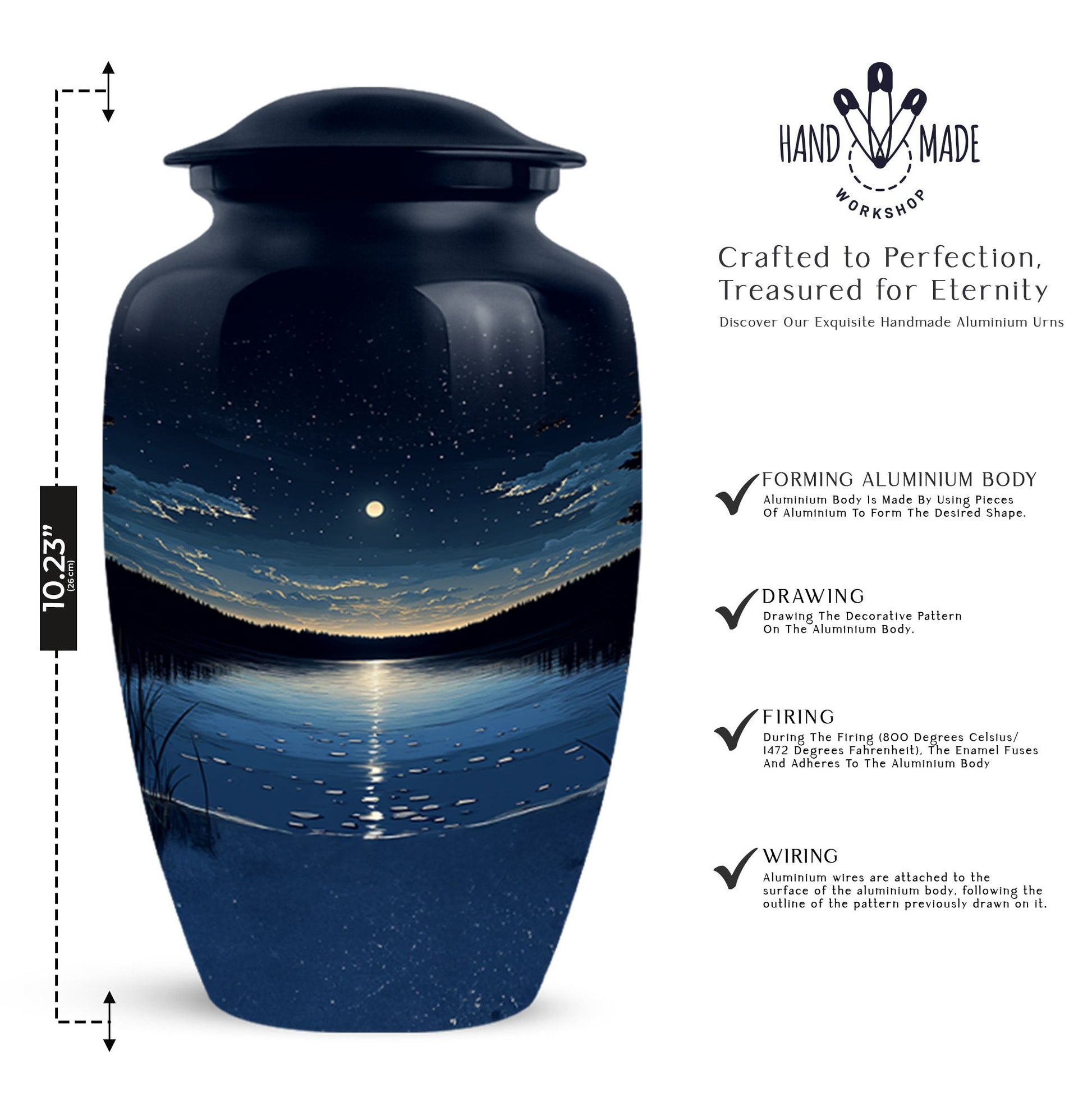 River Urn for Adult Cremated Ashes