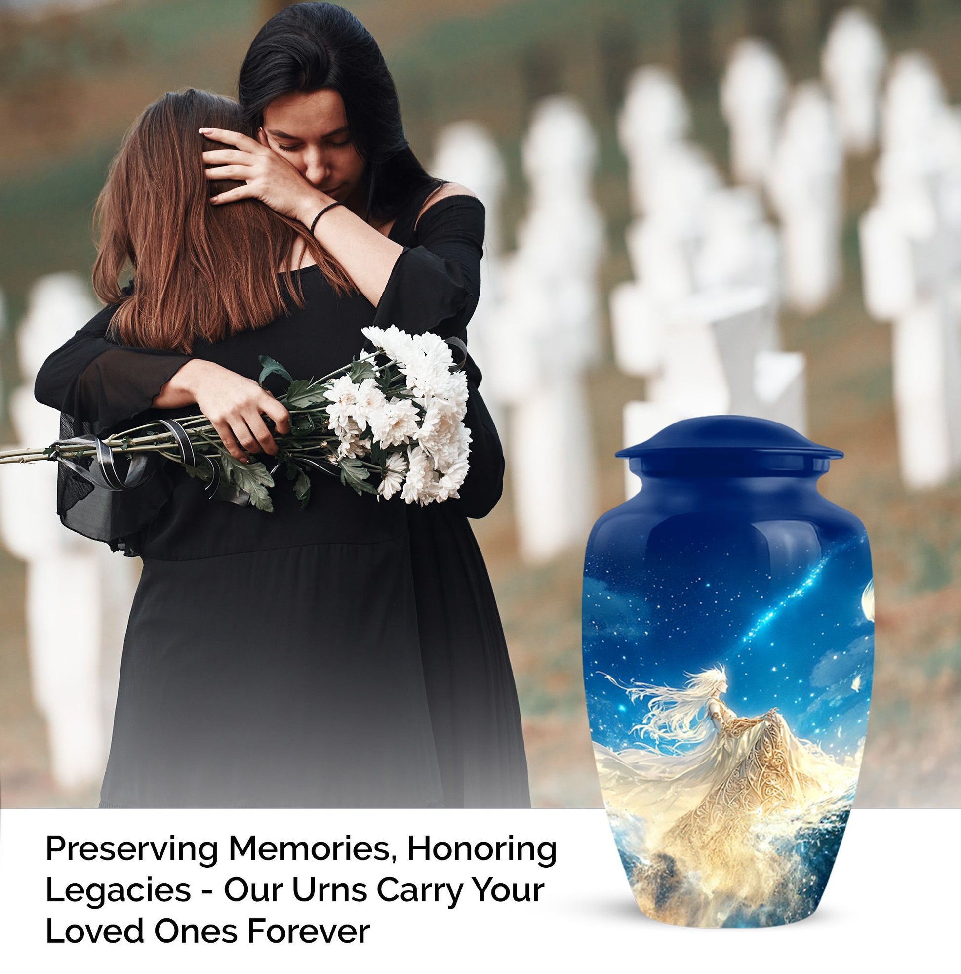 Angel Cremation Container for Adult Remains