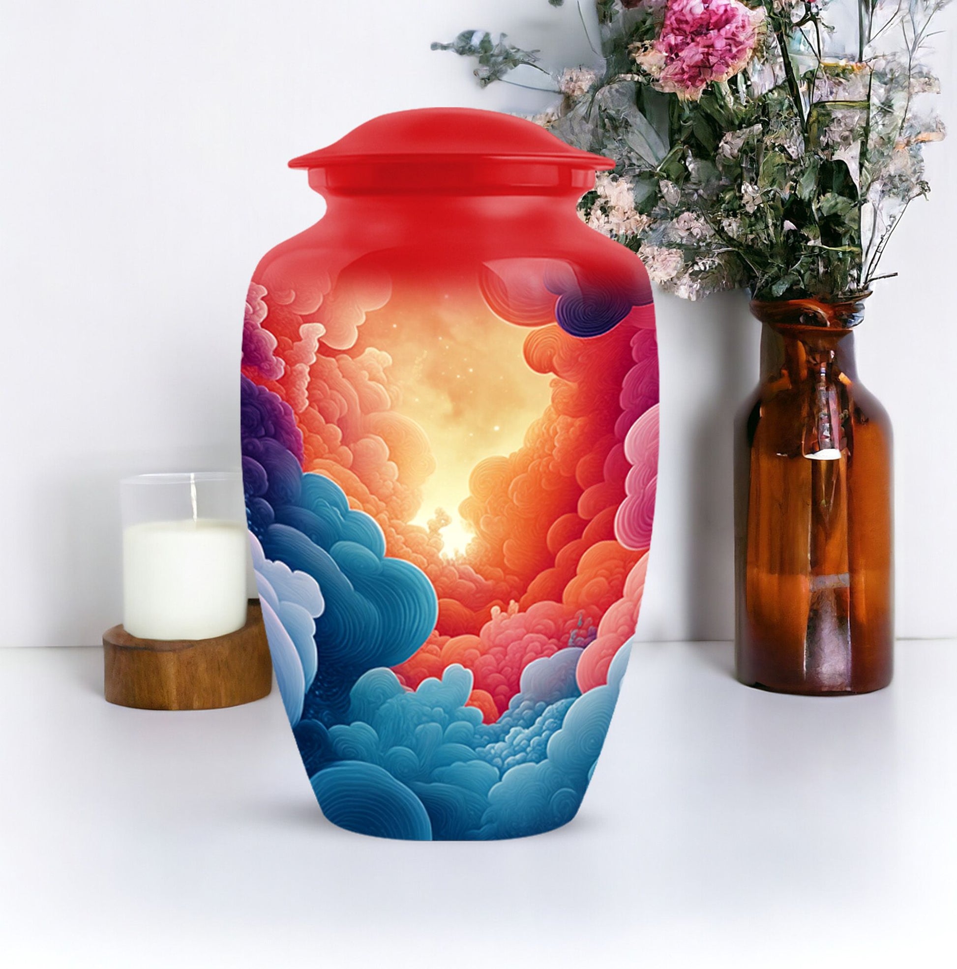 Handcrafted Sky Cremation Urn for Human Ashes