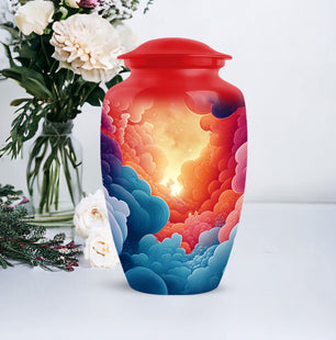 Handcrafted Sky Cremation Urn for Human Ashes