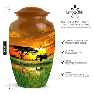 Sunset Large Urn for Human Ashes