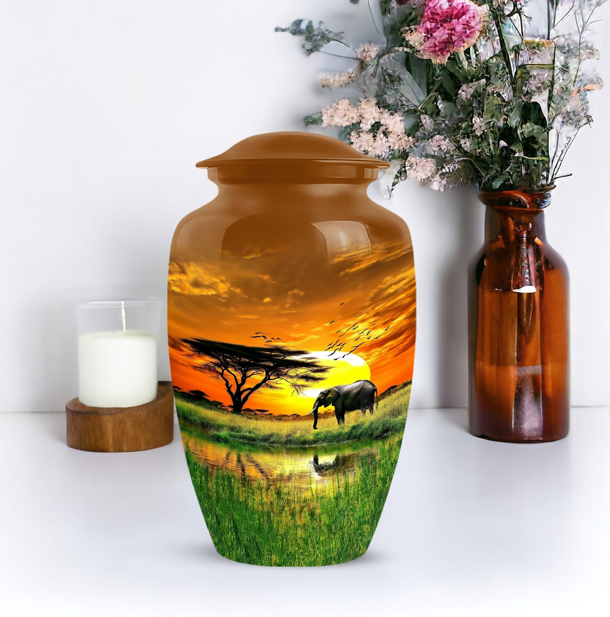 Sunset Large Urn for Human Ashes