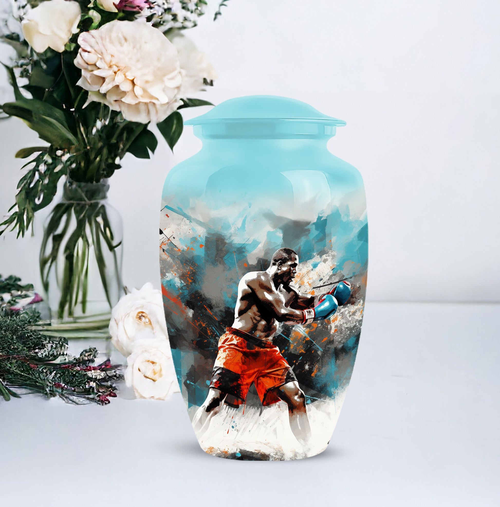 Boxing Memorial Cremation Urn For Adult Human Ashes