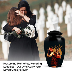 Unique Boxing Cremation Urn For Adult Human Ashes