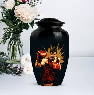 Unique Boxing Cremation Urn For Adult Human Ashes