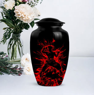 Powerful Boxing Cremation Urn For Adult Remains