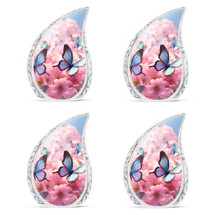 Butterfly Small Urn Set of 4 Combo