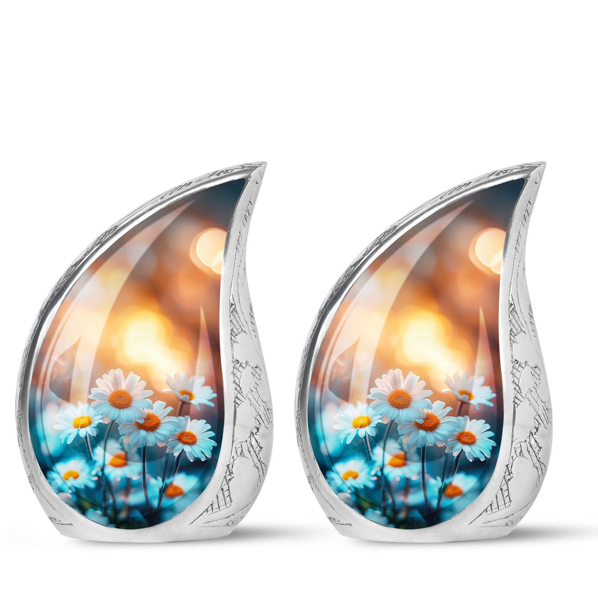 Flower  Small Urn Set of 2 Combo