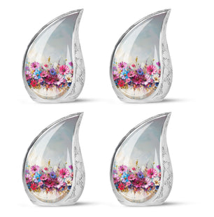 Flower  Small Urn Set of 4 Combo