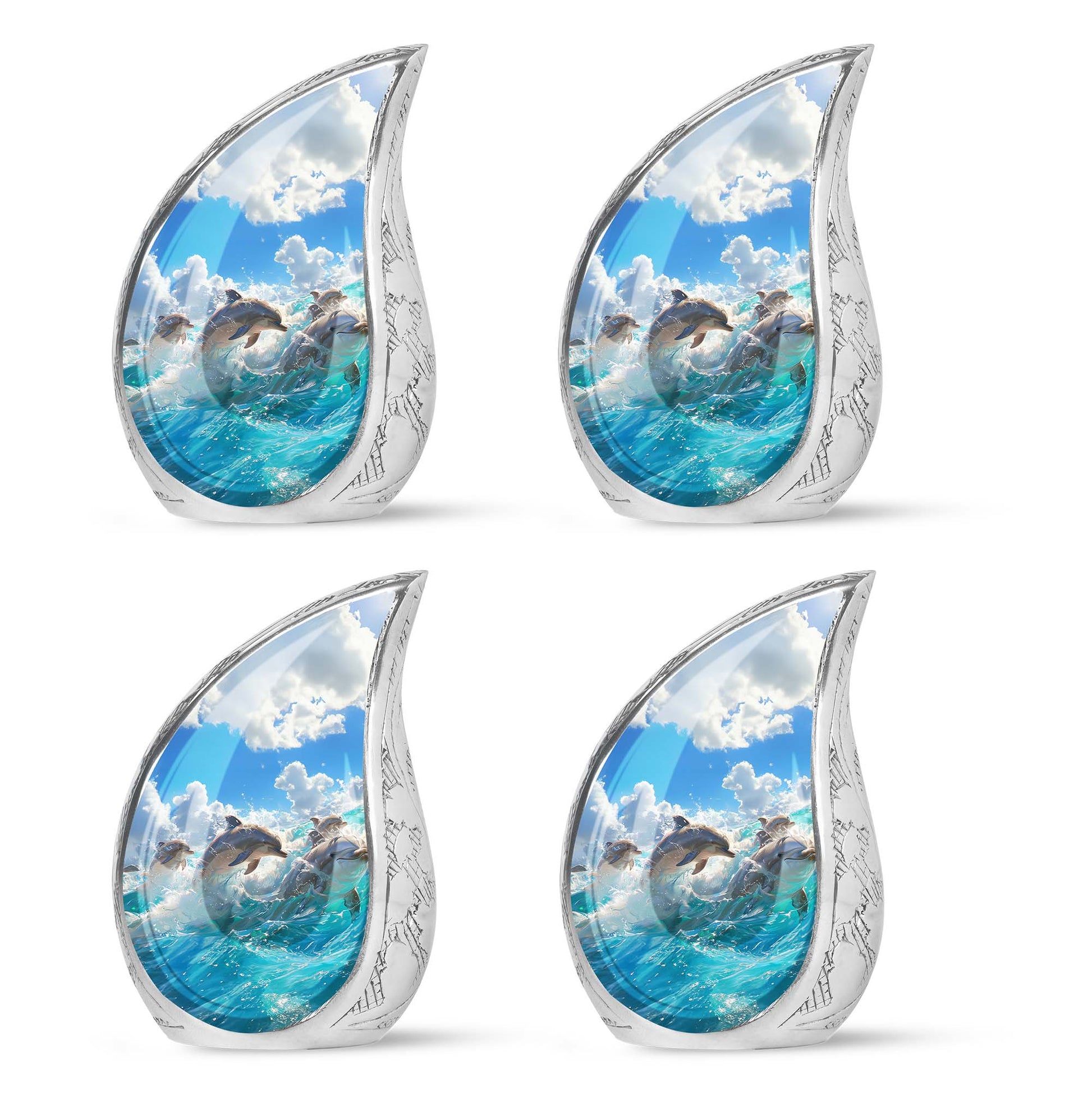 Ocean  Small Urn Set of 4 Combo