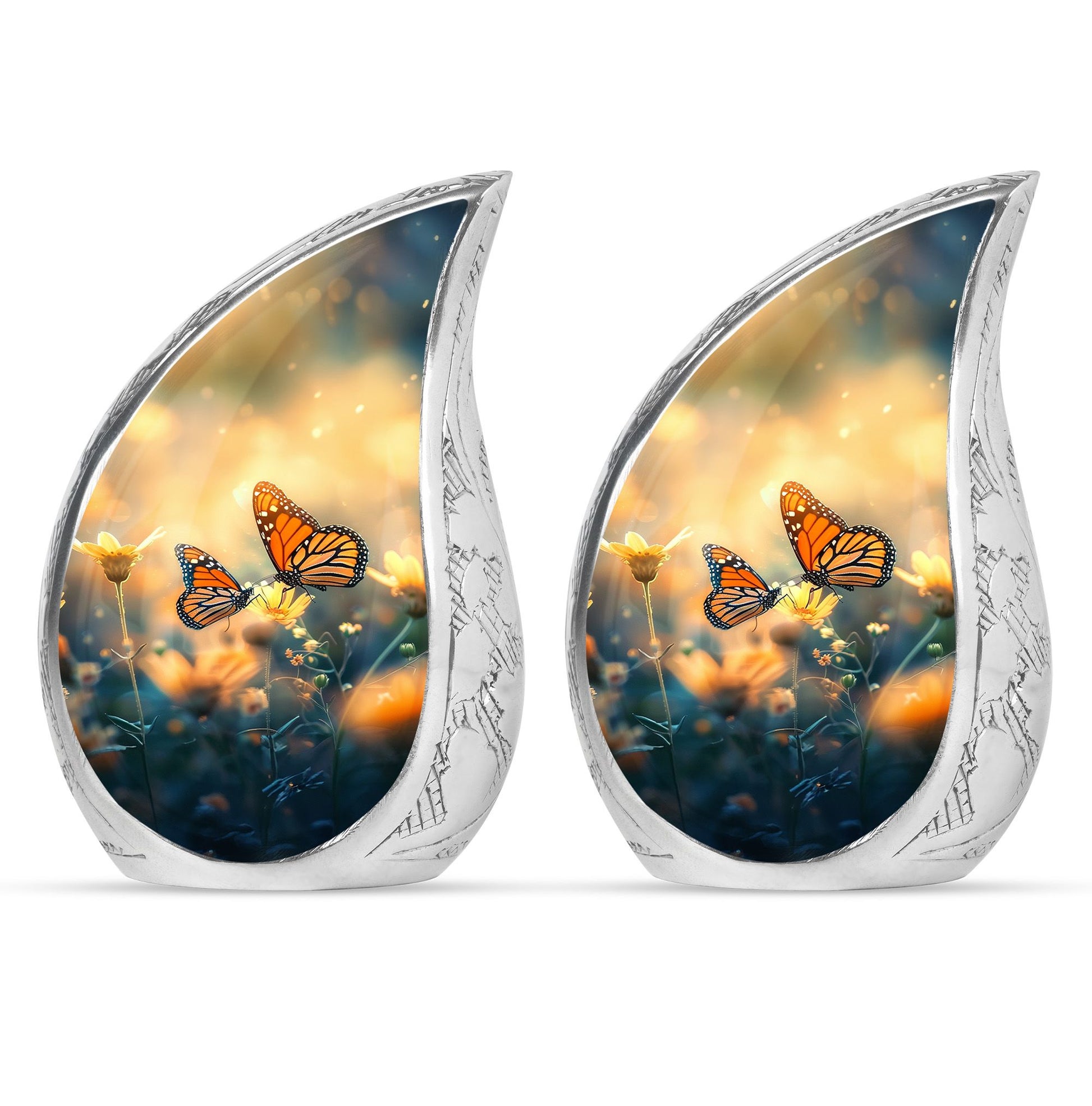 Butterfly  Small Urn Set of 2 Combo