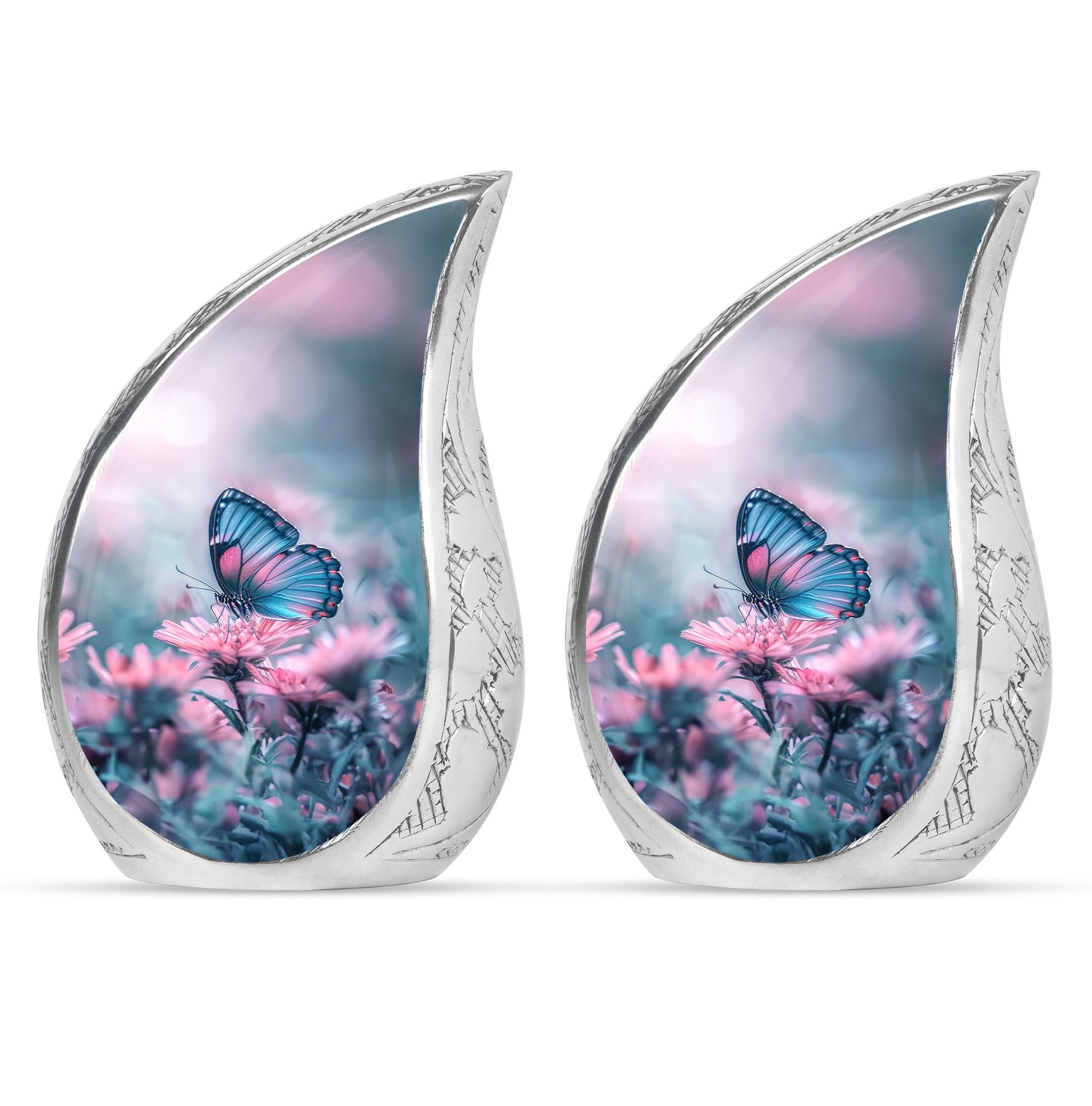 Butterfly  Small Urn Set of 2 Combo