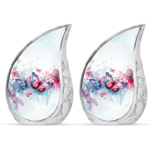 Butterfly  Small Urn Set of 2 Combo