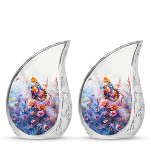 Butterfly  Small Urn Set of 2 Combo