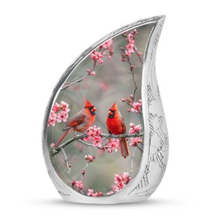 Cardinal Bird  Small Urn 3 Inch