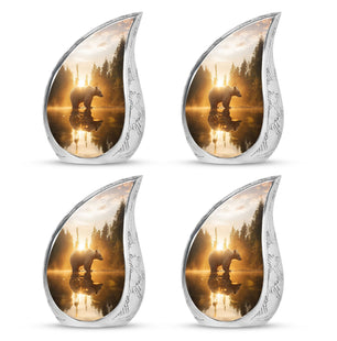 Bear  Small Urn Set of 4 Combo