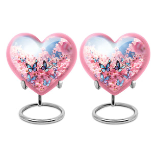 Butterfly Small Urn Set of 2 Combo