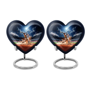 Baseball  Small Urn Set of 2 Combo