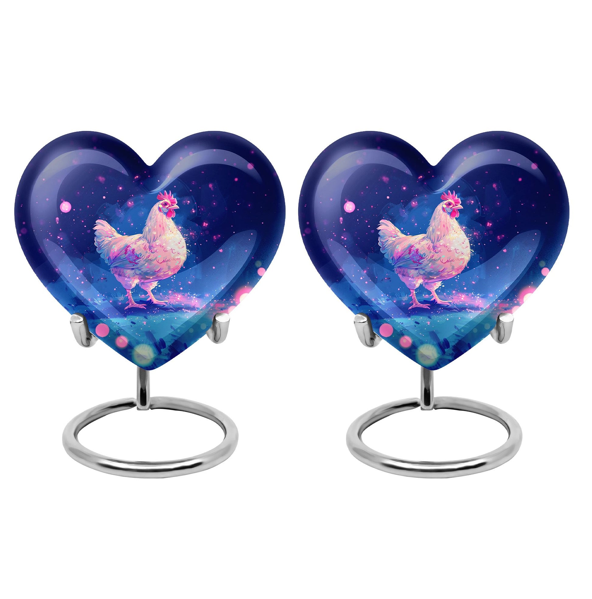 Chicken  Small Urn Set of 2 Combo