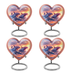 Dolphin Urn Small Set of 4