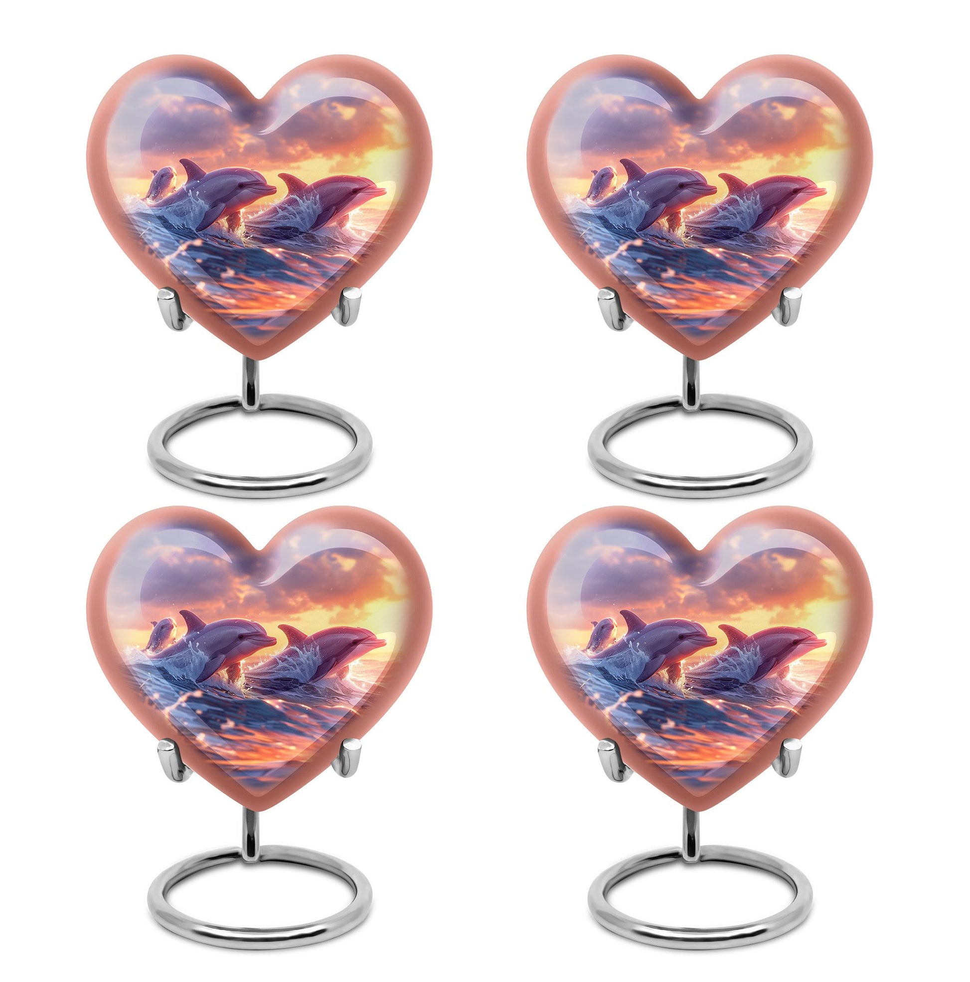 Dolphin  Small Urn Set of 4 Combo