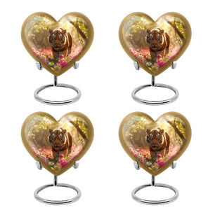 Tiger  Small Urn Set of 4 Combo