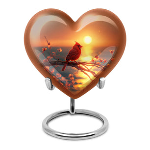 Cardinal Bird Urn Small