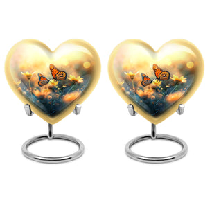 Butterfly Urn Small Set of 2