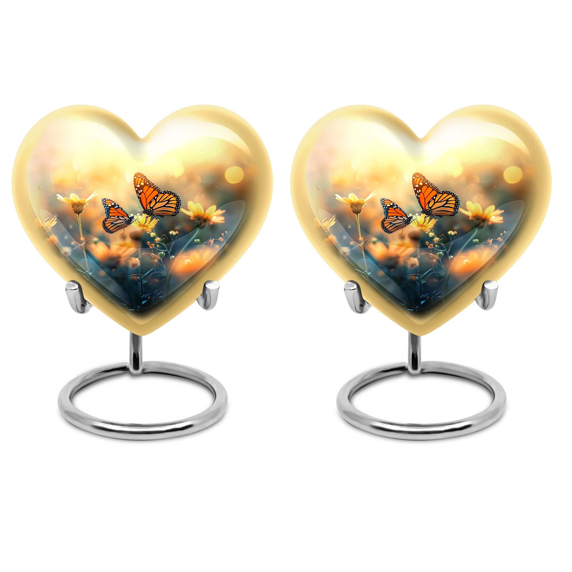 Butterfly  Small Urn Set of 2 Combo