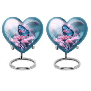 Butterfly Urn Small Set of 2