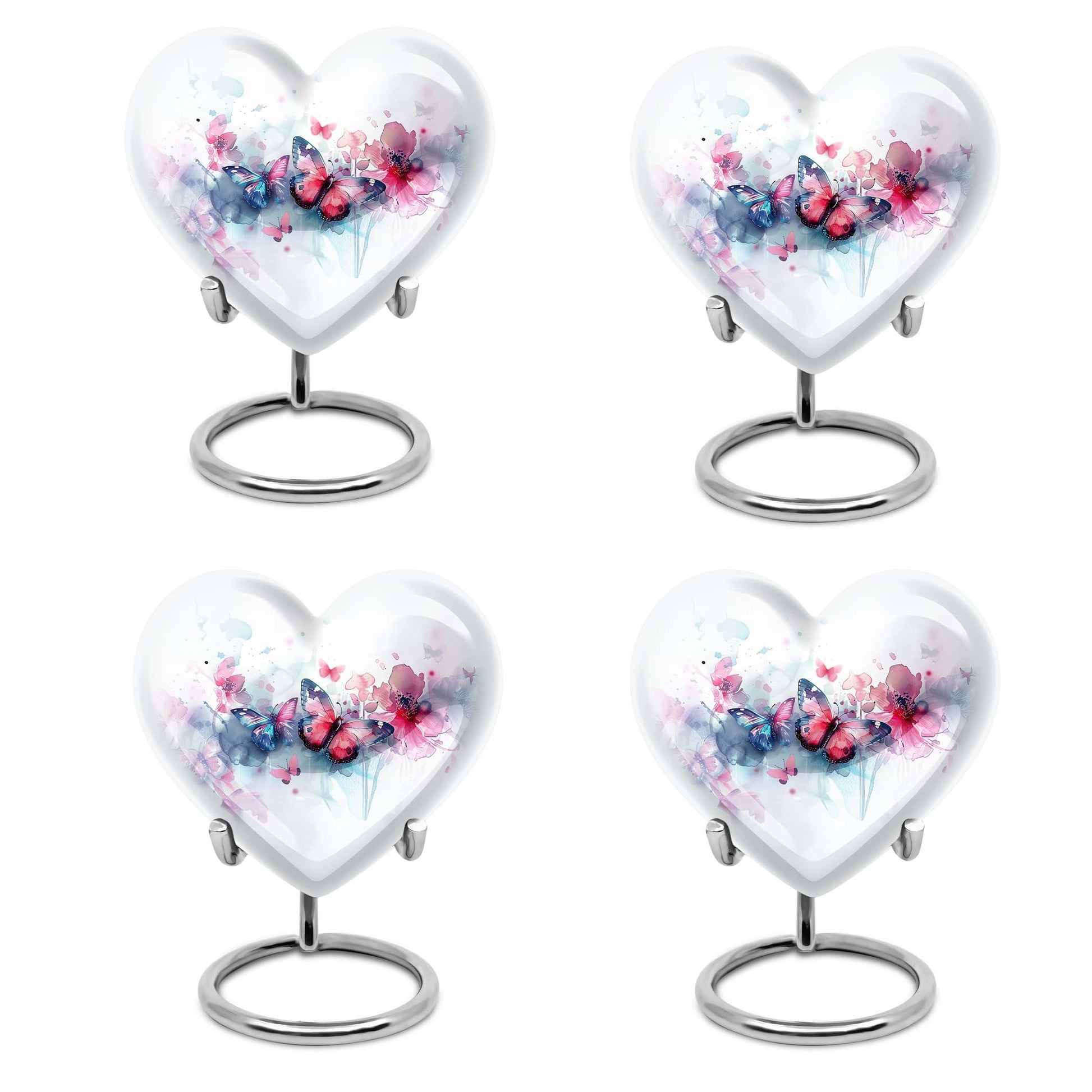 Butterfly Urn Small Set of 4