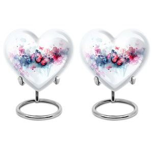 Butterfly Urn Small Set of 2