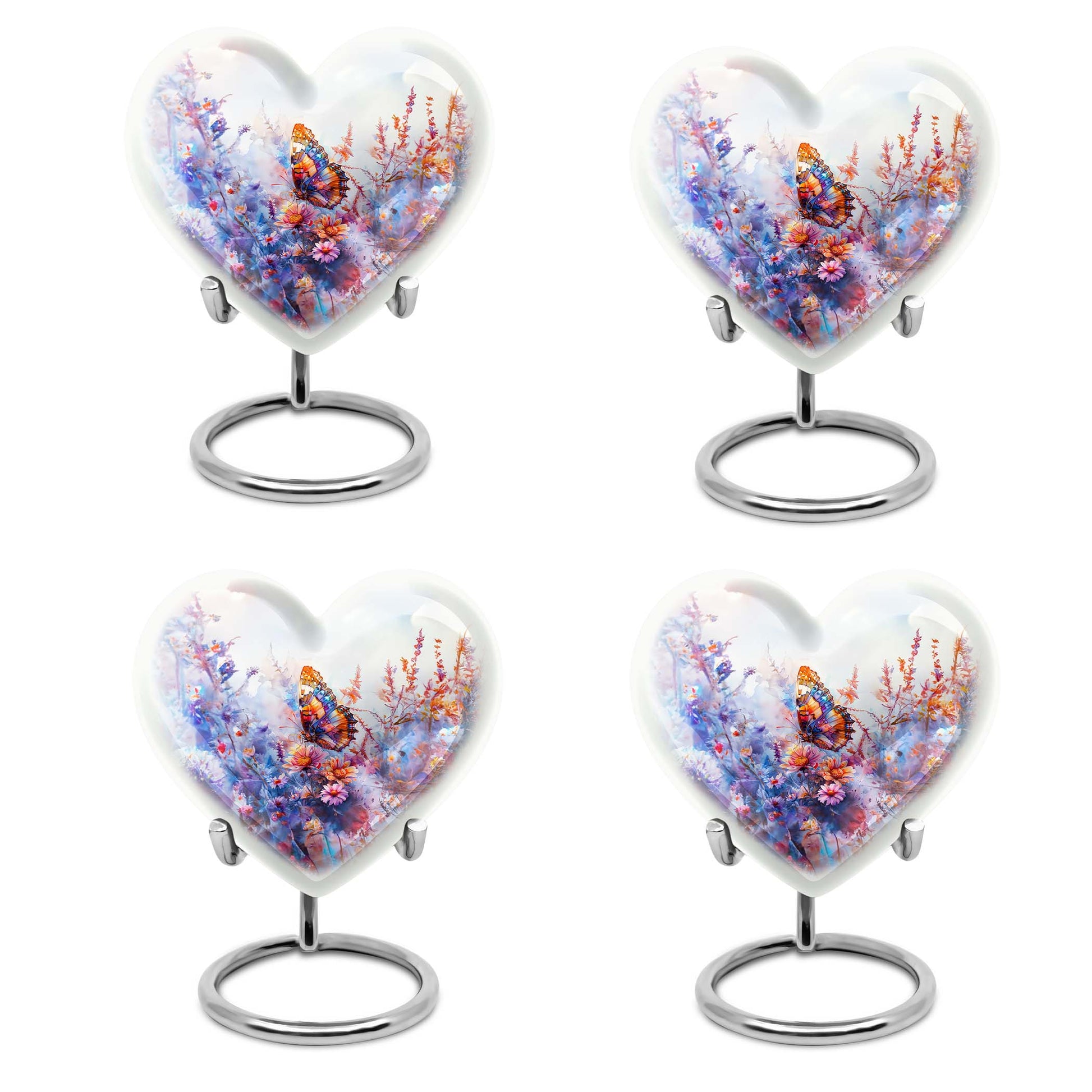 Butterfly  Small Urn Set of 4 Combo