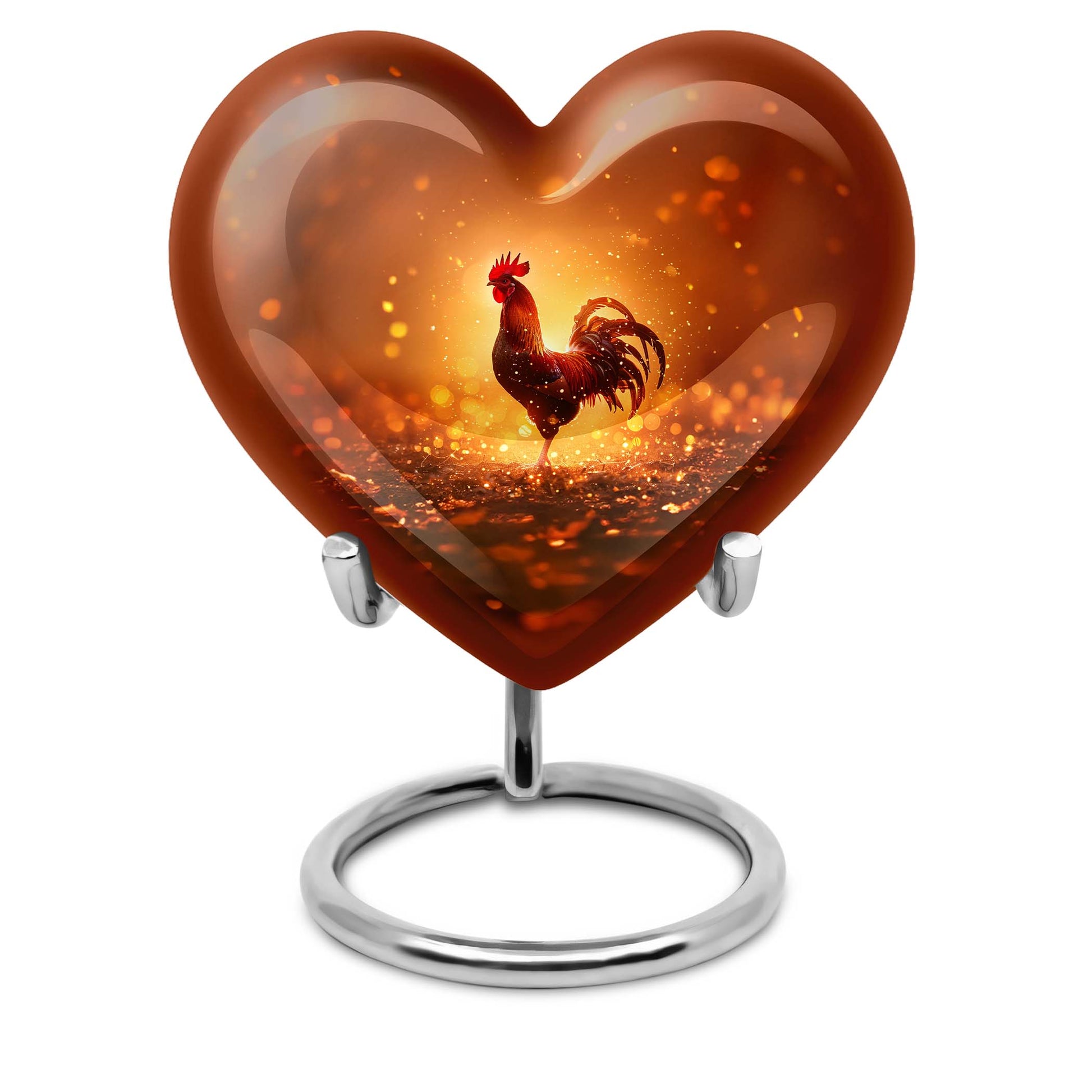 Rooster  Small Urn 3 Inch