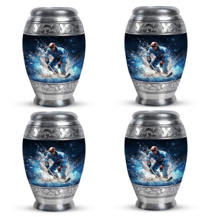 Hockey  Small Urn Set of 4 Combo