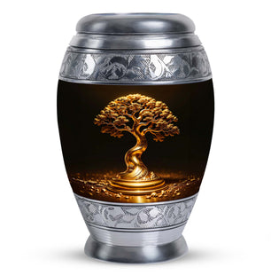 Golden Tree  Small Urn 3 Inch