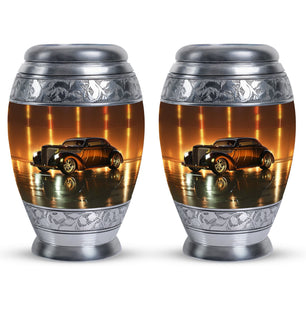 Car  Small Urn Set of 2 Combo