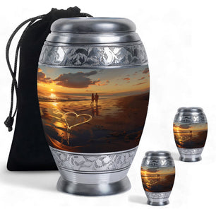 Beach  Large urn & 2 Small Urn