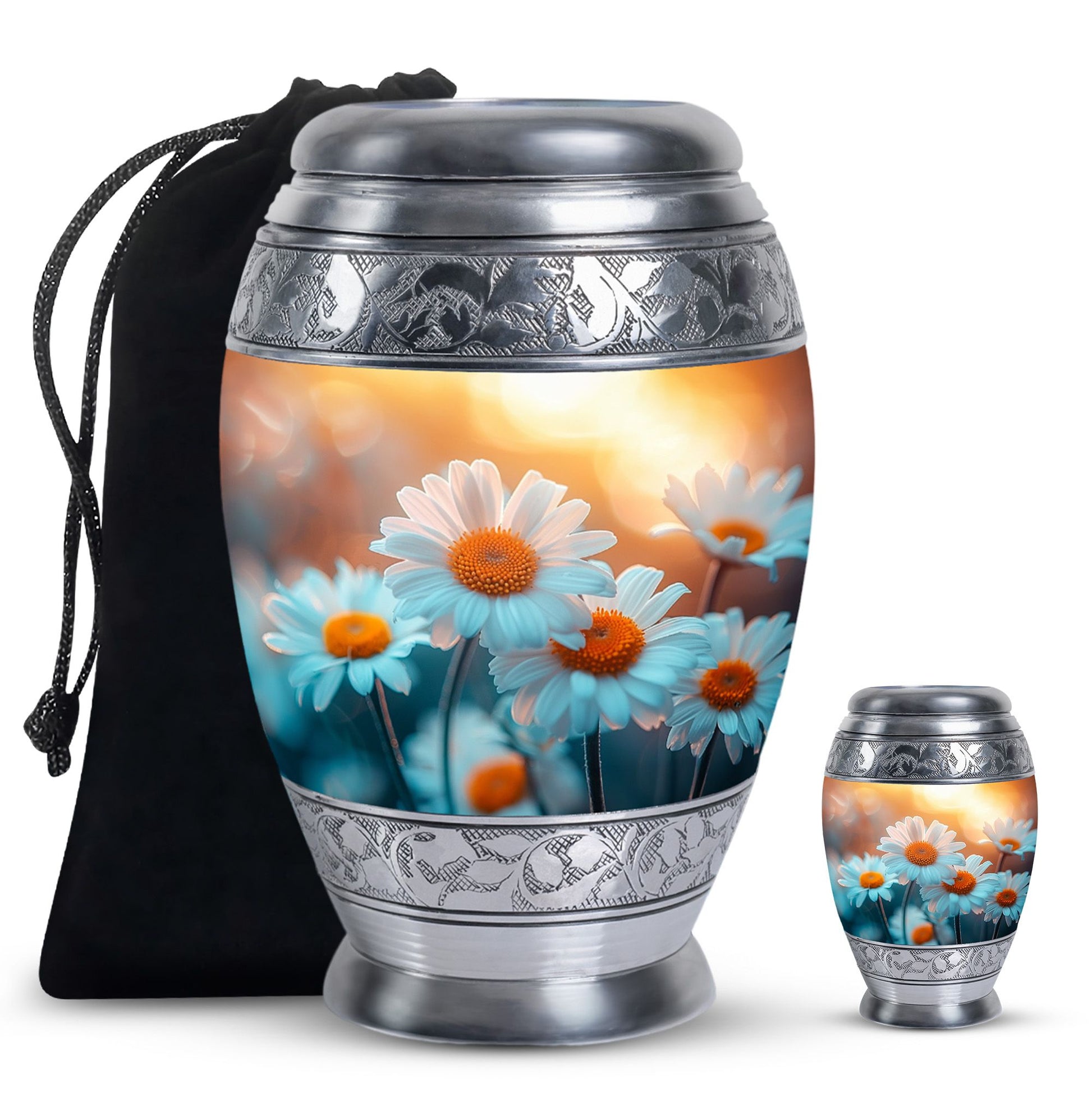 Flower  Large urn & 1 Small Urn