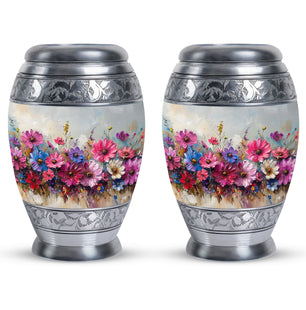 Flower  Small Urn Set of 2 Combo