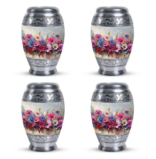 Flower  Small Urn Set of 4 Combo