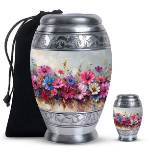 Flower  Large urn & 1 Small Urn