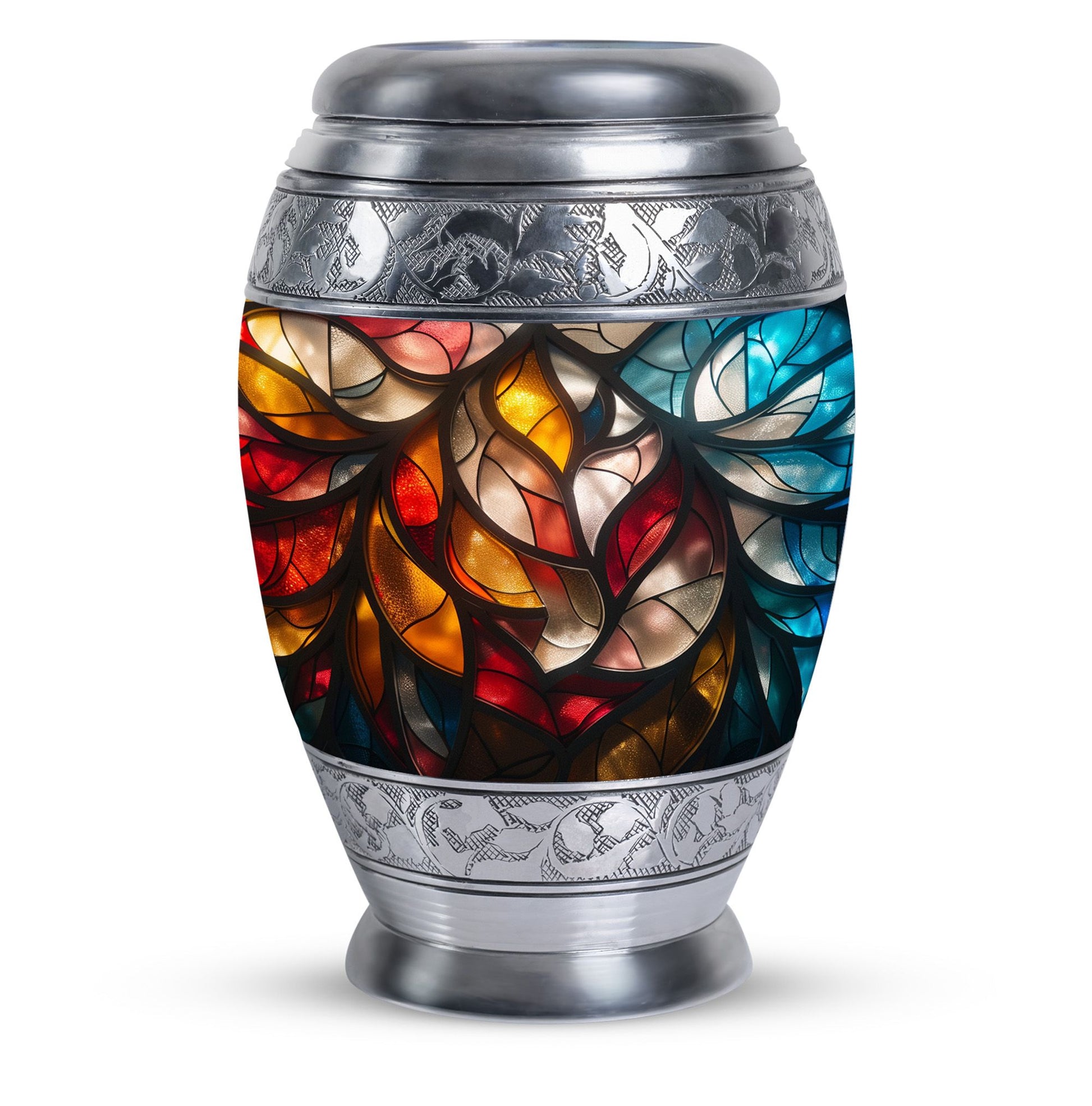 Stained Glass  Small Urn 3 Inch