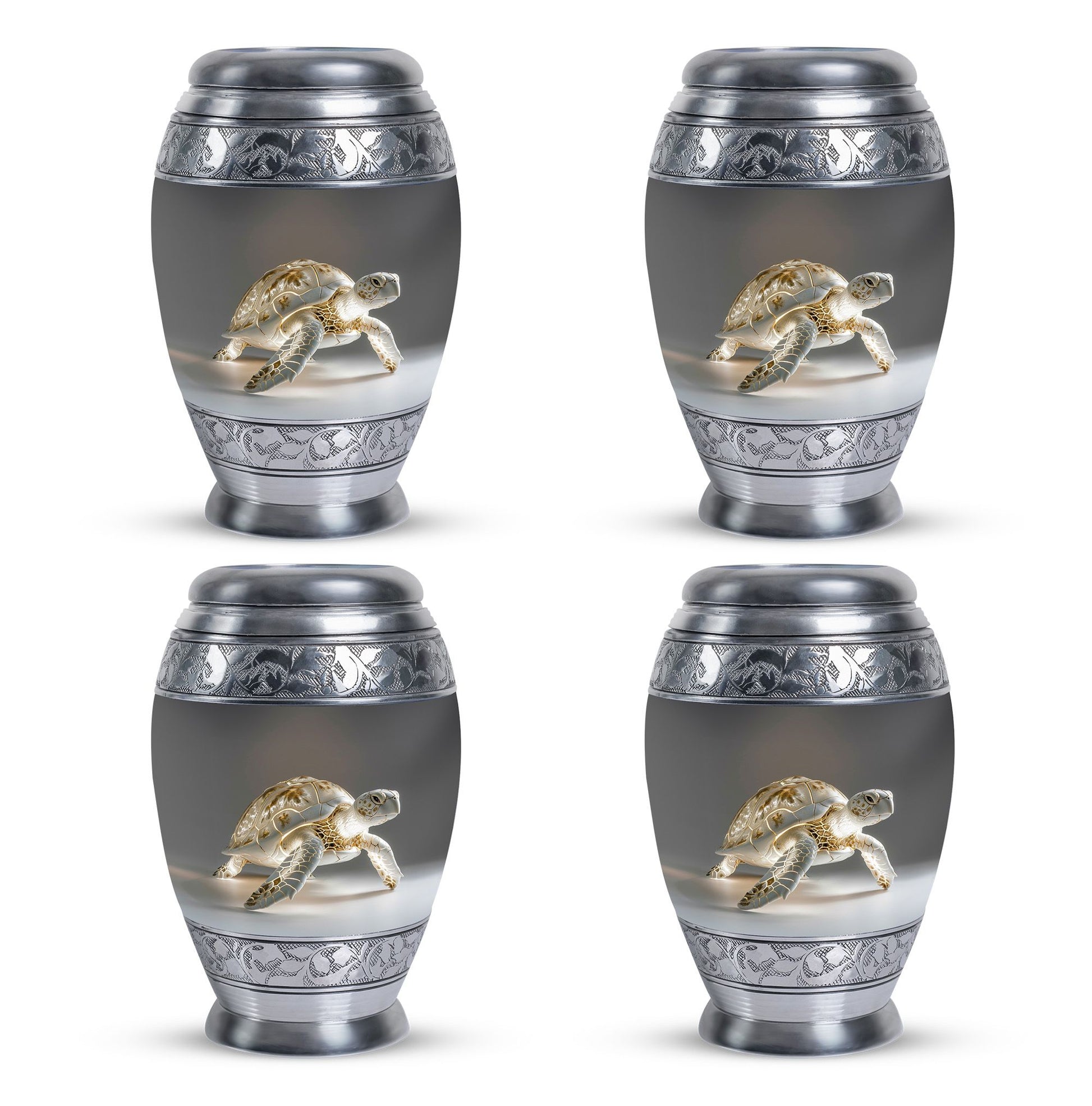 Turtle Urn Small Set of 4