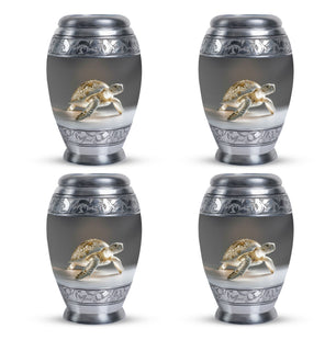 Turtle  Small Urn Set of 4 Combo