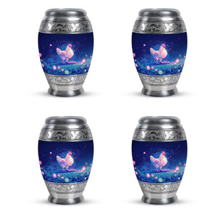 Chicken  Small Urn Set of 4 Combo