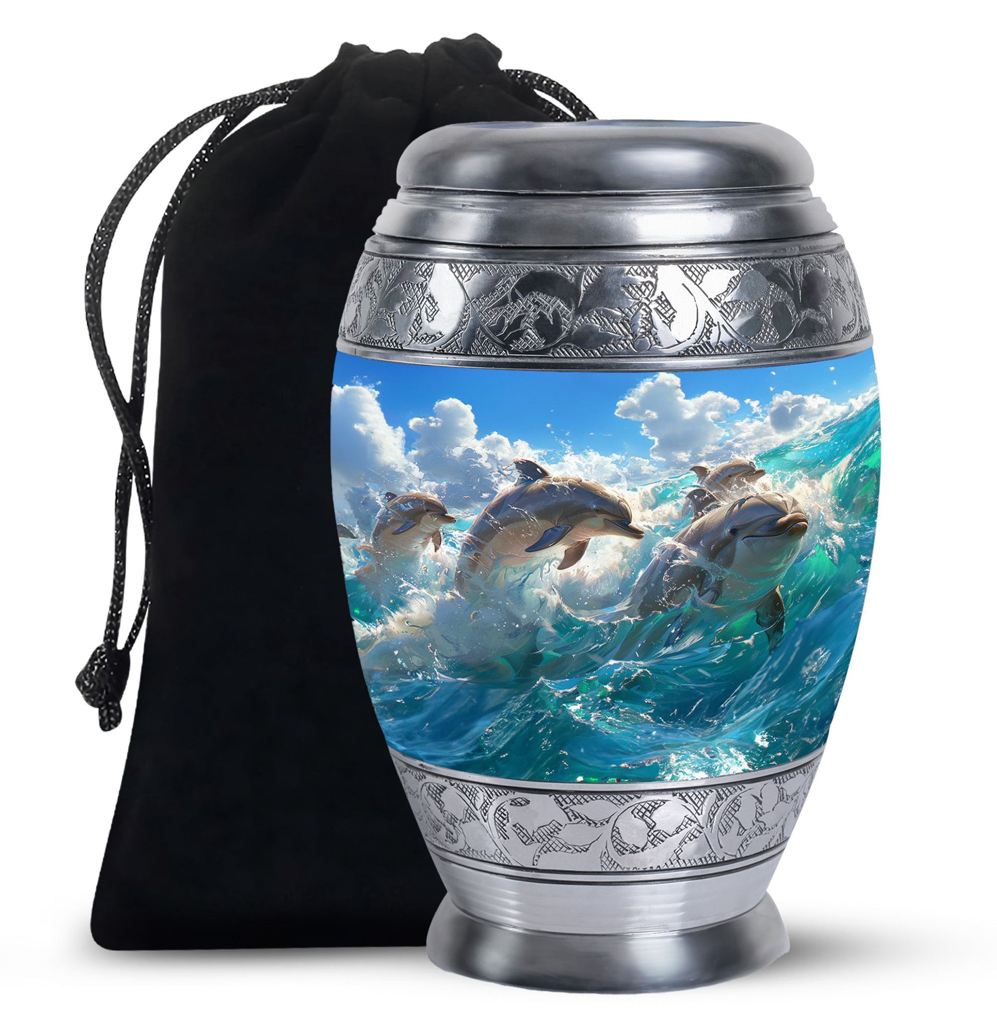 Ocean  Large Urn 10 Inch